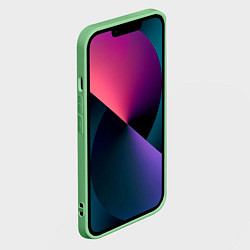 Чехол для iPhone 14 Панда акварель, цвет: 3D-салатовый — фото 2