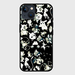 Чехол для iPhone 14 Пикачу и сборник аниме покемонов, цвет: 3D-черный