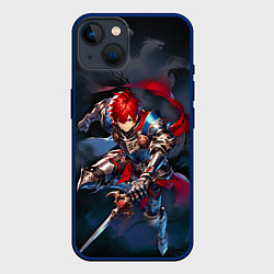 Чехол для iPhone 14 Sousou no Frieren - Stark, цвет: 3D-тёмно-синий