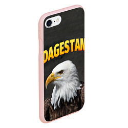 Чехол iPhone 7/8 матовый Dagestan Eagle, цвет: 3D-светло-розовый — фото 2