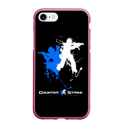 Чехол iPhone 7/8 матовый Counter-Strike Spray, цвет: 3D-малиновый