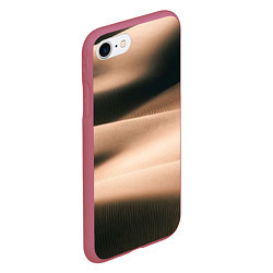 Чехол iPhone 7/8 матовый Барханы, цвет: 3D-малиновый — фото 2