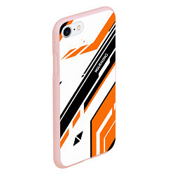 Чехол iPhone 7/8 матовый CS:GO Asiimov P90 Style, цвет: 3D-светло-розовый — фото 2