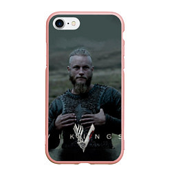 Чехол iPhone 7/8 матовый Vikings: Ragnarr Lodbrok, цвет: 3D-светло-розовый