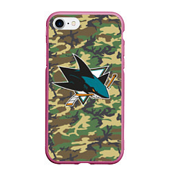 Чехол iPhone 7/8 матовый Sharks Camouflage