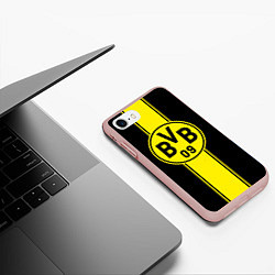 Чехол iPhone 7/8 матовый BVB, цвет: 3D-светло-розовый — фото 2