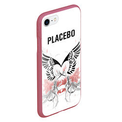 Чехол iPhone 7/8 матовый Placebo, цвет: 3D-малиновый — фото 2