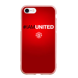 Чехол iPhone 7/8 матовый I am United, цвет: 3D-светло-розовый