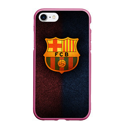 Чехол iPhone 7/8 матовый Barcelona8, цвет: 3D-малиновый