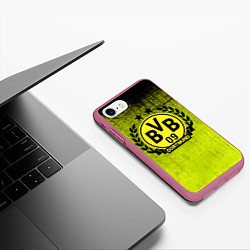 Чехол iPhone 7/8 матовый Borussia5, цвет: 3D-малиновый — фото 2
