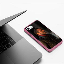 Чехол iPhone 7/8 матовый New, цвет: 3D-малиновый — фото 2