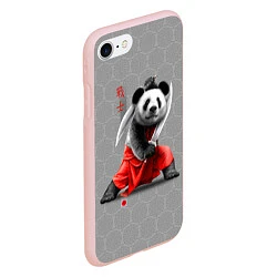 Чехол iPhone 7/8 матовый Master Panda, цвет: 3D-светло-розовый — фото 2