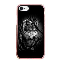 Чехол iPhone 7/8 матовый Серый волк