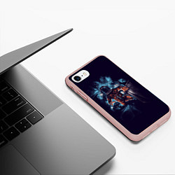 Чехол iPhone 7/8 матовый Неизвестная галактика, цвет: 3D-светло-розовый — фото 2