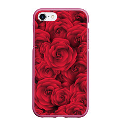 Чехол iPhone 7/8 матовый Красные розы