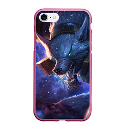 Чехол iPhone 7/8 матовый Warwick, цвет: 3D-малиновый