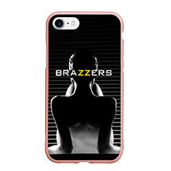 Чехол iPhone 7/8 матовый Brazzers - контрсвет, цвет: 3D-светло-розовый