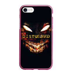 Чехол iPhone 7/8 матовый Disturbed Demon, цвет: 3D-малиновый