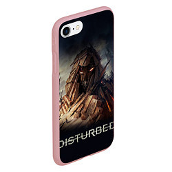 Чехол iPhone 7/8 матовый Disturbed: Skull Mountain, цвет: 3D-баблгам — фото 2
