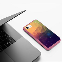 Чехол iPhone 7/8 матовый Polygon Star, цвет: 3D-малиновый — фото 2