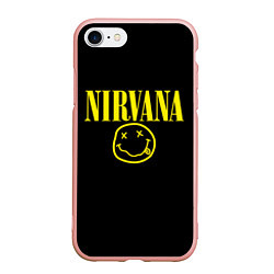 Чехол iPhone 7/8 матовый Nirvana Rock, цвет: 3D-светло-розовый