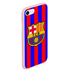 Чехол iPhone 7/8 матовый Barca FCB Club, цвет: 3D-светло-розовый — фото 2