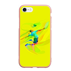 Чехол iPhone 7/8 матовый Волейбол, цвет: 3D-светло-розовый