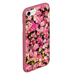 Чехол iPhone 7/8 матовый Розовый рай, цвет: 3D-малиновый — фото 2