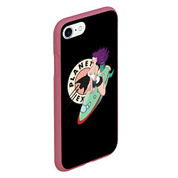 Чехол iPhone 7/8 матовый Leela Express, цвет: 3D-малиновый — фото 2