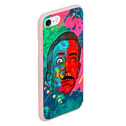 Чехол iPhone 7/8 матовый Dali Art, цвет: 3D-светло-розовый — фото 2