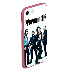 Чехол iPhone 7/8 матовый Paparoach Band, цвет: 3D-малиновый — фото 2