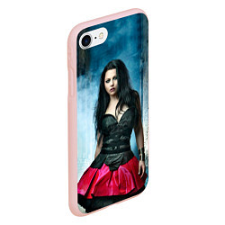 Чехол iPhone 7/8 матовый Evanescence, цвет: 3D-светло-розовый — фото 2
