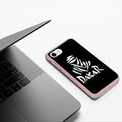 Чехол iPhone 7/8 матовый Dakar, цвет: 3D-светло-розовый — фото 2