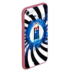 Чехол iPhone 7/8 матовый Gypno Tardis, цвет: 3D-малиновый — фото 2