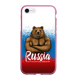 Чехол iPhone 7/8 матовый Russian Bear