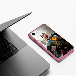 Чехол iPhone 7/8 матовый Freeman, цвет: 3D-малиновый — фото 2