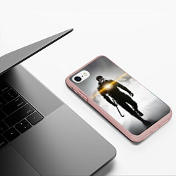 Чехол iPhone 7/8 матовый Гордон Фримен, цвет: 3D-светло-розовый — фото 2