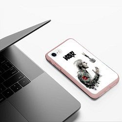 Чехол iPhone 7/8 матовый Bennington Song, цвет: 3D-светло-розовый — фото 2
