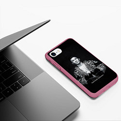 Чехол iPhone 7/8 матовый Геннадий Головкин, цвет: 3D-малиновый — фото 2