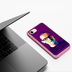 Чехол iPhone 7/8 матовый Честер Беннингтон, цвет: 3D-баблгам — фото 2