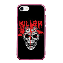 Чехол iPhone 7/8 матовый Killer, цвет: 3D-малиновый