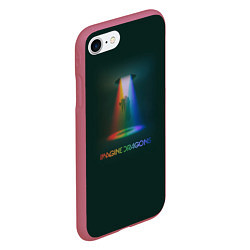 Чехол iPhone 7/8 матовый Imagine Dragons Light, цвет: 3D-малиновый — фото 2