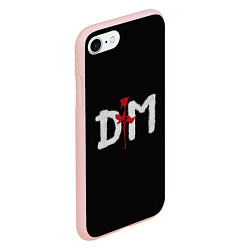 Чехол iPhone 7/8 матовый DM: Rose, цвет: 3D-светло-розовый — фото 2