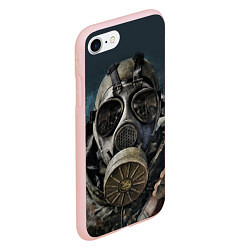 Чехол iPhone 7/8 матовый STALKER: Mask, цвет: 3D-светло-розовый — фото 2
