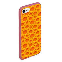 Чехол iPhone 7/8 матовый Сыр, цвет: 3D-малиновый — фото 2