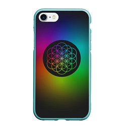 Чехол iPhone 7/8 матовый Coldplay Colour цвета 3D-мятный — фото 1