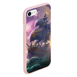 Чехол iPhone 7/8 матовый Sea of thieves, цвет: 3D-светло-розовый — фото 2