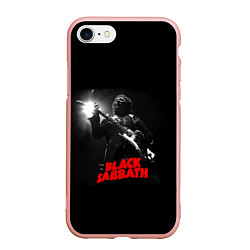 Чехол iPhone 7/8 матовый Black Sabbath, цвет: 3D-светло-розовый