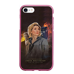 Чехол iPhone 7/8 матовый Jodie Whittaker, цвет: 3D-малиновый