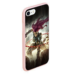 Чехол iPhone 7/8 матовый Darksiders Warrior, цвет: 3D-светло-розовый — фото 2